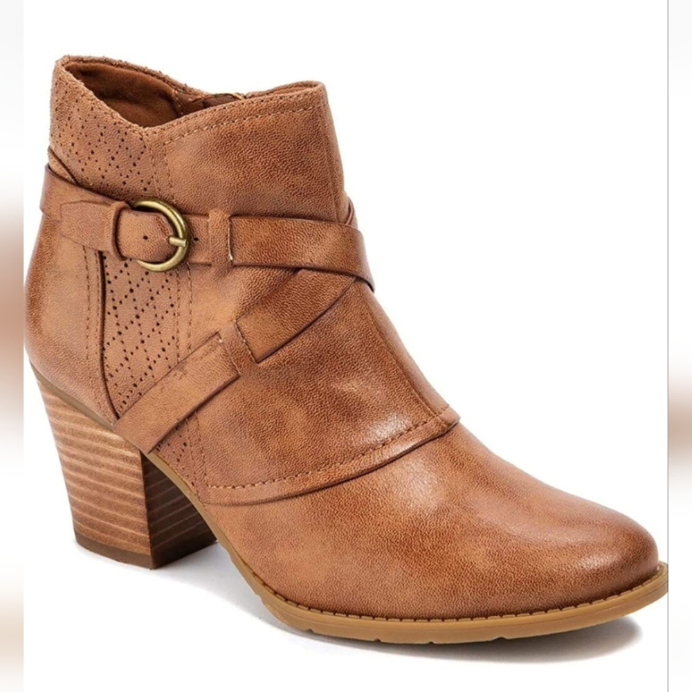 Baretraps Launa Ankle Boots Auburn -7.5 - Picture 1 of 6